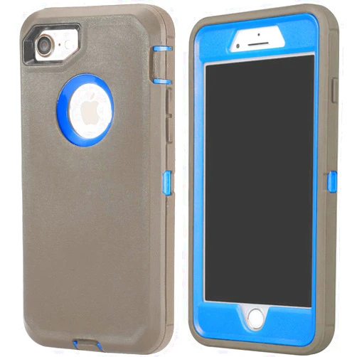 Annymall Case Compatible for iPhone 8 & iPhone 7, Heavy Duty [with Kickstand] [Built-in Screen Protector] Tough 4 in1 Rugged Shorkproof Cover for Apple iPhone 7 / iPhone 8