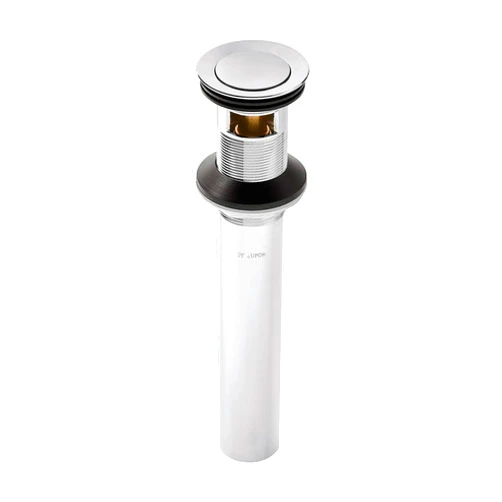 Pfister 972-101A Push & Seal Metal Pop-up Drain Assembly for Bathroom Sink, Polished Chrome