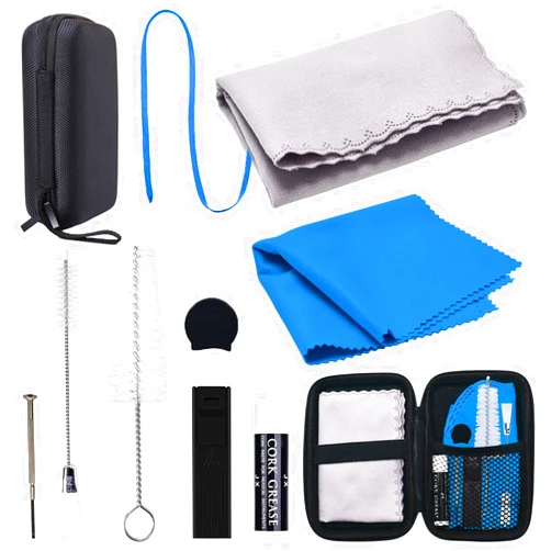 SKYNEO Clarinet Cleaning Kit, Saxophone Cleaning Kit, Clarinet & Saxophone Care Kit, Maintenance Kit with Case for Wind & Woodwind Instrument