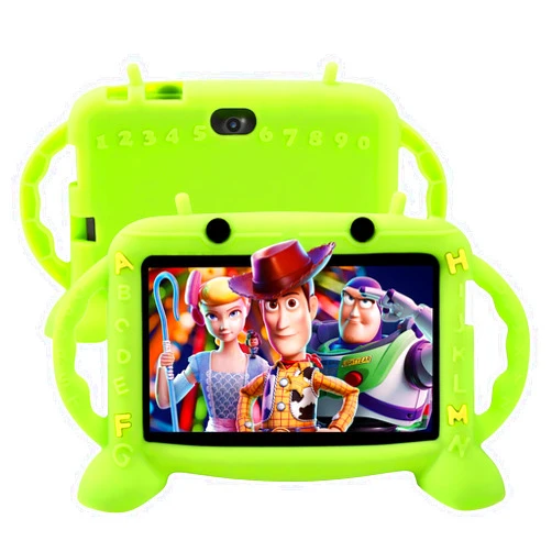 MengDash Kids Tablet, 7 inch Tablet for kids 2-10, Educational Learning Toddler Tablet Android 11, 3GB RAM+32GB ROM Storage, Google Play YouTube, Baby girl boy gift