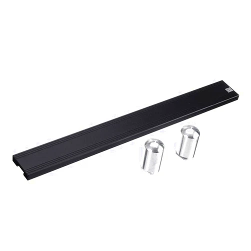 GAOSHA Workbench Table for Woodworking Tools Auxiliary Clamp Workbench Table 19Mm 20Mm Dog Hole Planing Stop Board Baffle Plate, 30*6.7*5.5cm, Black