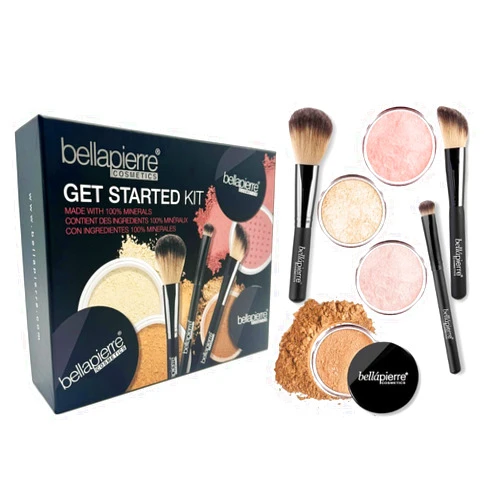 bellapierre Get Started Kit | Includes 2 Mineral Foundations, 1 Blush, & 1 Bronzer | Mineral Makeup Essentials | Non-Toxic and Paraben Free | Oil and Cruelty Free | Long Lasting Formulas – Fair