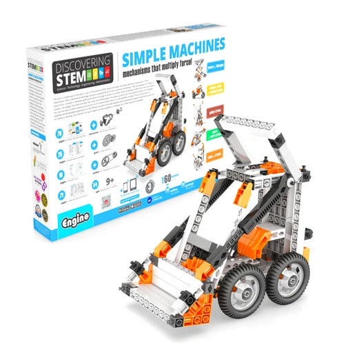 Engino- STEM Toys, Simple Machines, Construction Toys for Kids 9+, Gifts for Boys & Girls (60 Model Options), Building Toys for Learning & Fun