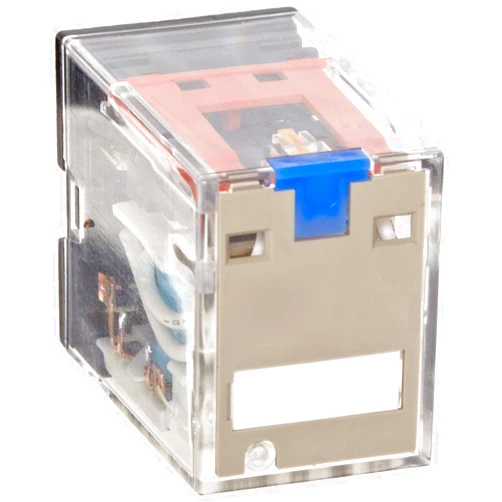Omron MY2IN AC24 (S) General Purpose Relay, Standard Coil Polarity, LED Indicator and Lockable Test Button, Standard Type, Plug-in Socket/Solder Terminal, Double Pole Double Throw Contacts, 53.8 mA at 50 Hz and 46 mA at 60 Hz Rated Load Current, 24 VAC Rated Load Voltage