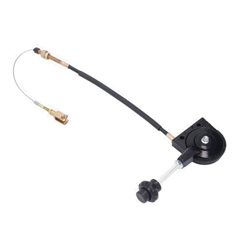 Acouto Stainless Steel PU Excavator Throttle Control Cable for EX230 - Enhanced & Efficiency Manual Throttle Wire Replacement Optimized (0.6M)