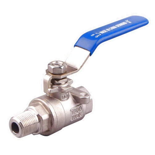 DERNORD Full Port Ball Valve 3/8 Inch - Male x Female Stainless Steel 304 Heavy Duty for Water, Oil, and Gas,1000WOG (3/8 Inch NPT)