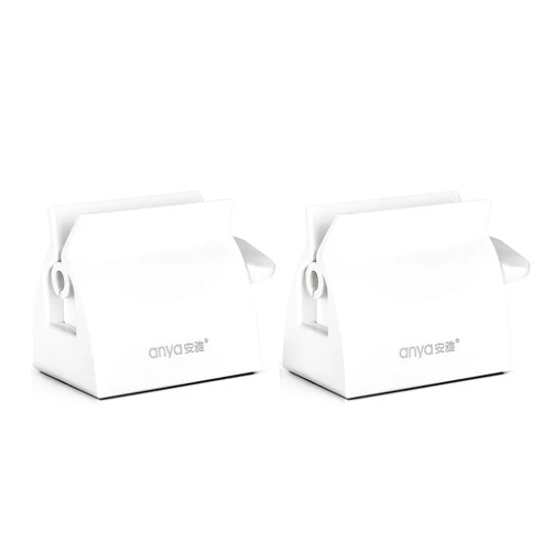 KINMINGZHU 2pcs-Rolling Tube Toothpaste Squeezer Toothpaste Seat Holder Stand for Bathroom Accessories （White）