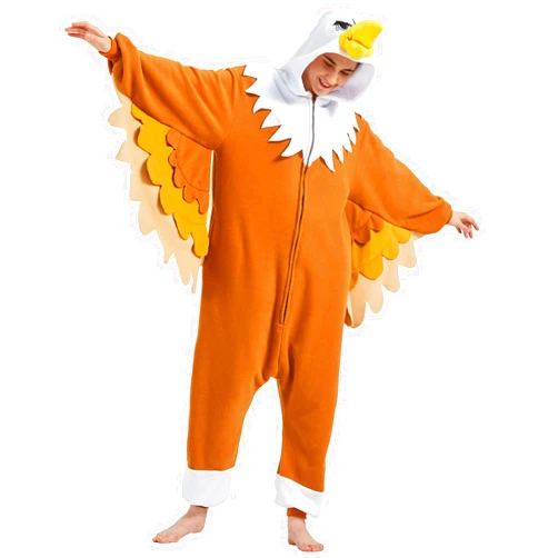 WAWRTOU Mothman Costume Halloween Onesie Adult Cosplay Animal One-Piece Pajamas Christmas Sleepwear for Women Men