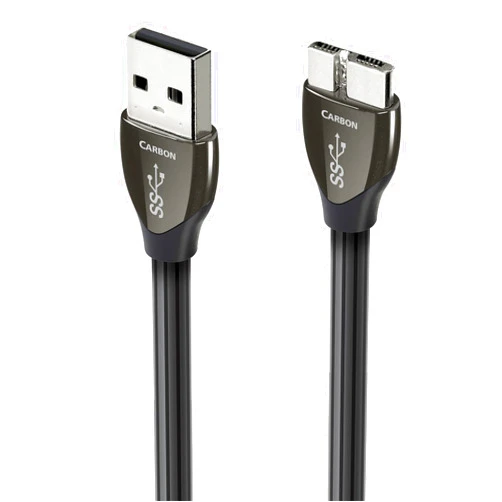 AudioQuest 0.75 m Carbon USB-A 3.0 > Micro B 3.0 High-Definition Audio Cable