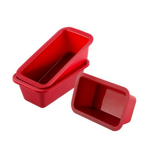 Nalchios Silicone Mini Loaf Pan Set of 4, NonStick Easy Release Rectangle Silicone Mini Cake Pan for Baking Bread, Flexible BPA Free Silione Baking Mold and Bread Mold, Toast Pan, Brownie Loaf Pan, Cake Mold…