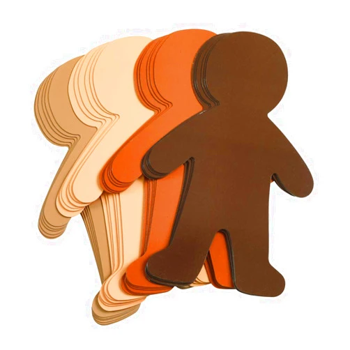 Colorations Multicultural Big People Shapes Set of 24, Multicultural Glossy Card, Skin Color Paper, Kids Around The World, Cardboard People, People Shapes, Multicultural, Diversity