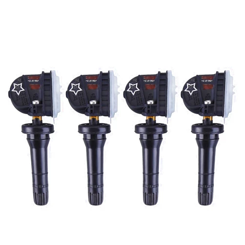 Loddery 4PCS 13540600 TPMS Sensor， 4 Pack Tire Pressure Monitoring Sensor Compatible GM Chevy Pontiac Snap-in Replace23445327 15254101 22853741 15922396 25799331 43130-85Z00