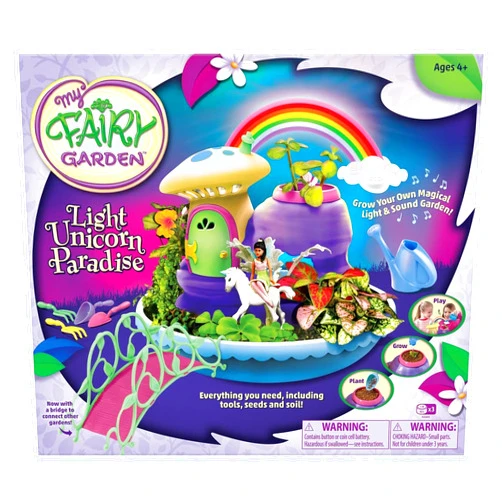 PlayMonster My Fairy Light Unicorn Paradise - Grow Your Own Magical Light & Sound Garden