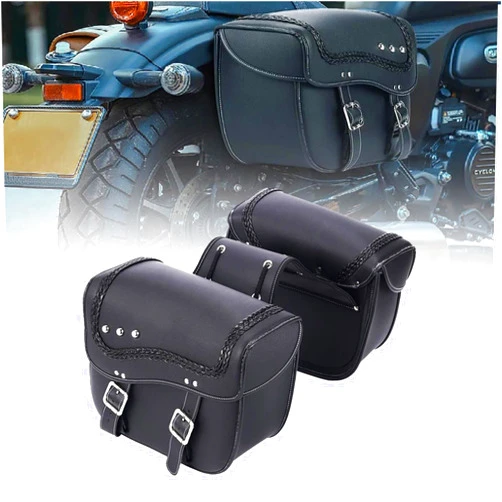 AEME Motorcycle PU Leather Side Bag Tool for Suzuki