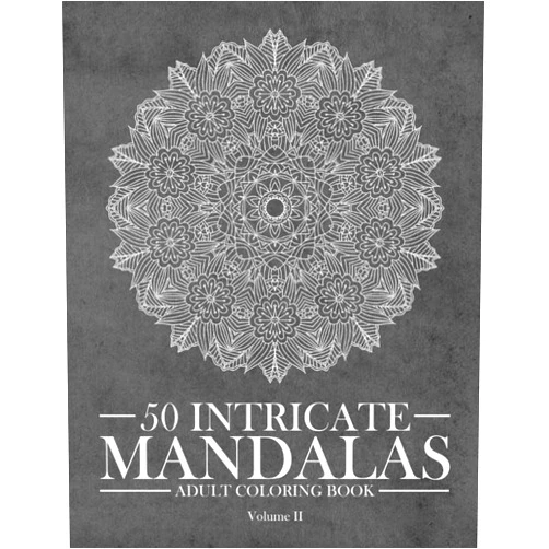 Zamil Hussain Publications 50 Intricate Mandalas - Coloring book For Adults (Volume 2): Complex and Advanced Mandala Art coloring pages for Digital-Detox, Relaxation and Stress-Relief (Mandala Coloring Book Series)