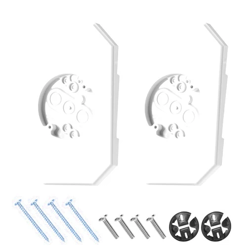 ZIYIZE 2 Pack Vinyl Siding Mounting Blocks, 8141DBL Vinyl Siding Light Mounting Block with Built-in Electrical Box, Outdoor Mounting Plate kit for 1/2 inch Double