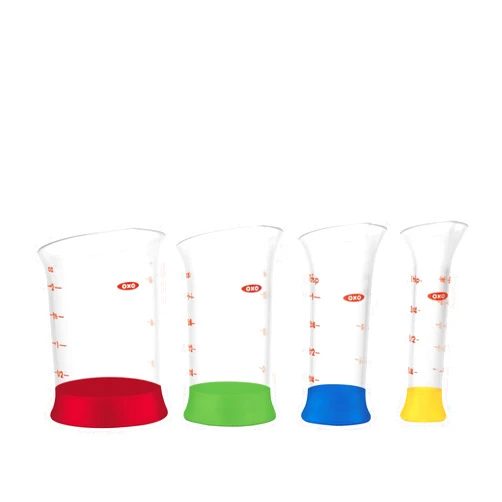 OXO Good Grips 4-Piece Mini Measuring Beaker Set,Clear