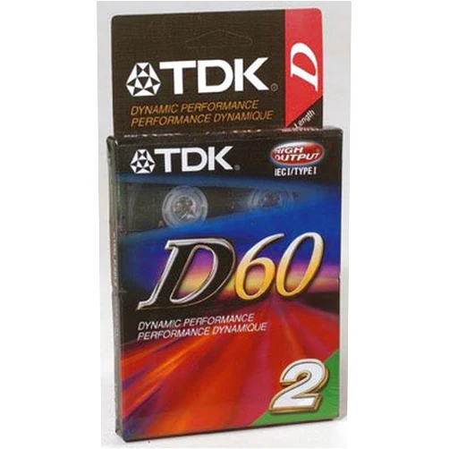 Imation TDK IEC I/Type 1 D60 Dynamic Performance 60-Minute Cassette (2 pack)