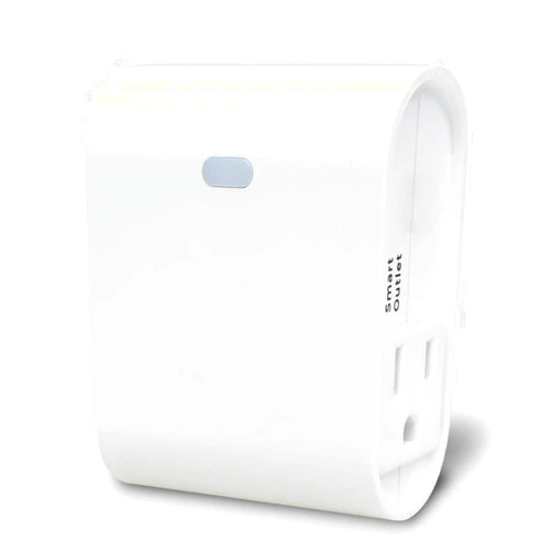 EVA LOGIK Z-Wave Outlet Plug-in Socket, Z-Wave Plus Smart Plug, 1 On/Off Outlet & 1 Alway On Outlet, Z Wave Hub Required, Built-in Repeater, Works with SmartThings, Wink, Alexa, Google Assistant