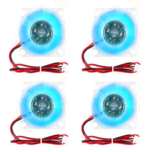 Shutao 4Pcs 3010 Fan 30mm 30x30x10mm RGB Fan Color Led DC 24V 3010 DC Cooler Hydraulic Bearing Brushless Cooling 30x10mm 2PIN
