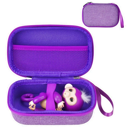 MGZNMTY Carrying Case Compatible with Fingerlings Monkey Toy - 2023 New Interactive Toys for Kids (Purple) (Only Case)