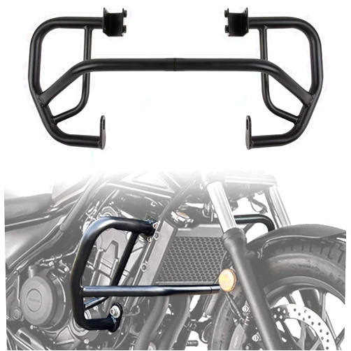 PSLER Motorcycle Steel Engine Guard Freeway Crash Bar Buffer Frame Body Side Bumper Rail Fence Protector for Rebel CMX 300 500 cmx 300 500 2017 2018 2019 2020 2021