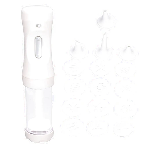 Agatige Electric Cookie Press Gun with 9 Cake Discs and 1 Icing Tip Baking Tools for Cookie Cake Decorating