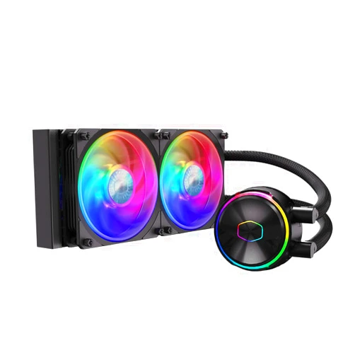 Cooler Master MLY-D24M-A23PZ-R1 FN1675 MasterLiquid PL240 Flux Simple Water Cooling CPU Cooler with ARGB