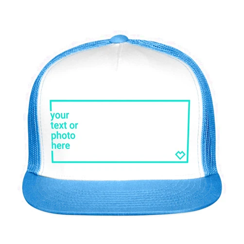 Spreadshirt Custom Trucker Cap Add Your Own Text or Image Personalized Trucker Hat