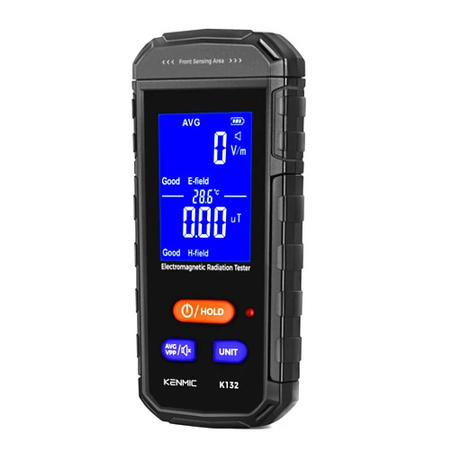 KENMIC EMF Meter - Rechargeable Handheld Electromagnetic Field Detector with Digital LCD - Ideal for Home, Office, Outdoors, and Ghost Hunting