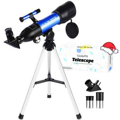 Koolpte Kids Telescope, 50mm Aperture 360mm Refractor Telescope with Tabletop Tripod and Two Eyepieces, Perfect for Astronomy Beginners, for Kid 6 to 18 Years Old, Exclusive Kids Toy Gift