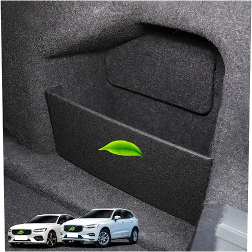 Yykpkk Rear Trunk Organizer Side Divider Liner Car Console Storage Divider Compatible with Volvo S60/S90/XC90/XC60/XC40/V60 Fiber Waterproof Trunk Storage Organizer Side Baffle Board(Size:for xc90)
