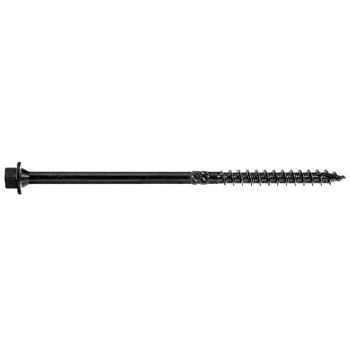 Jake Sales #14 X 5 Heavy Duty Black Timber/Log/Landscaping Wood Screws - Exterior Coated Heavy Duty Screws - Full Box ~250 Screw Count - Heavy Duty Black Log Wood Screws