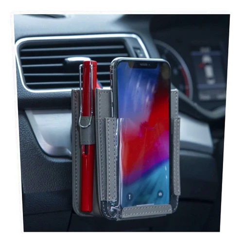 AICEL Car Air Vent Storage Bag, Automotive Car Air Outlet Mobile Phone Holder Organizer, Multifunctional Vehicle Hanging Pouch Bag, Universal Car Interior Accessories