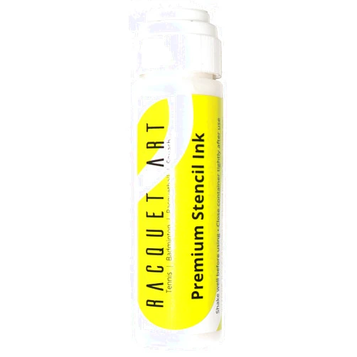 Racquet Art Premium Racquet Stencil Ink: Black, Red, White, Blue, Yellow, Silver, Green, Orange, Pink, Purple
