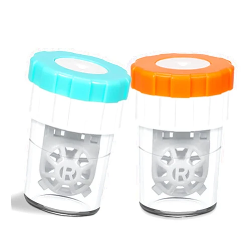 UpaClaire 2 PCS Contacts Case Cleaner Machines, UpaClaire Daily Vision Care Manually Contact Lens Washer Cleaner Plastic