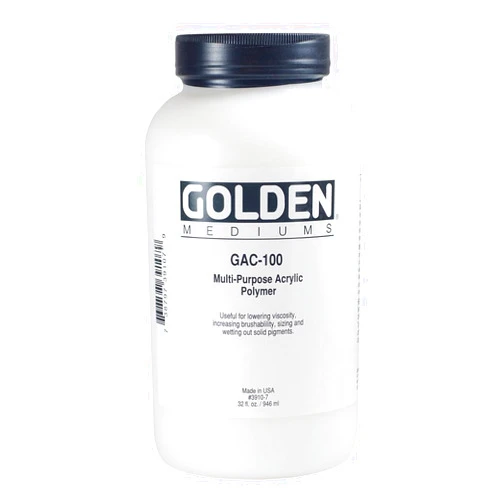 Golden Artist Colors GAC 100 by GOLDEN - Acrylic Polymer (32 oz.)