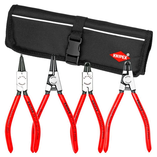 KNIPEX Tools - 4 Piece Circlip Set In Pouch Straight & 90 Degree (9K001952US)