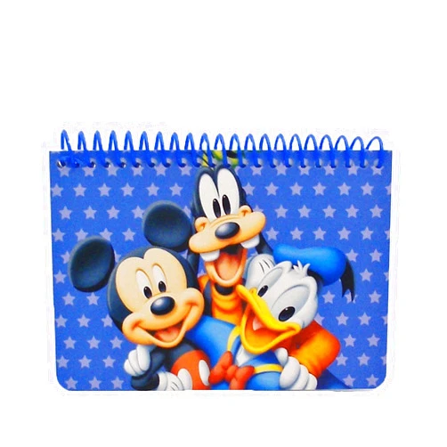Goofy Mickey Donald Disney Mickey Mouse and Friends Spiral Autograph Book - Blue