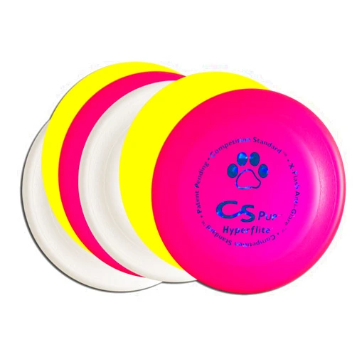 Hyperflite K-10 Pup Competition Standard Dog Disc Six Pack - Assorted Colors