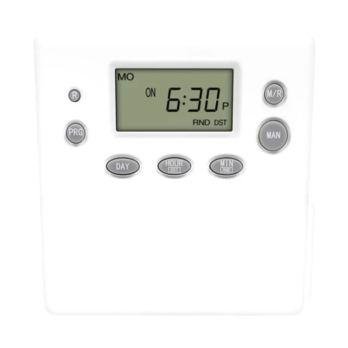 TOPGREENER Heavy Duty Programmable Plug-in Digital Timer for Electrical Outlets, Outlet Timer for Lights, Lamps, Grounded Outlet, 7 Day Random and Daylight Savings, 120V 15A 1200W, TGT07, White