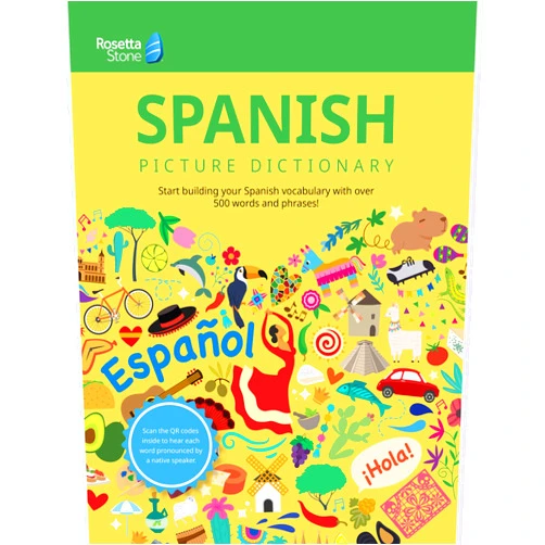 Spanish Edition by Rosetta Stone (Author) Rosetta Stone Spanish Picture Dictionary, Spanish Dictionary to Learn Spanish Vocabulary, Spanish Grammar, and Phrases, Dictionary for Kids and ... Dictionaries) (English and Spanish Edition)