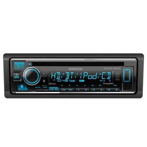 KENWOOD KDC-BT782HD Single DIN Bluetooth CD Car Stereo Receiver with Amazon Alexa Voice Control | LCD Text Display | USB & Aux Input