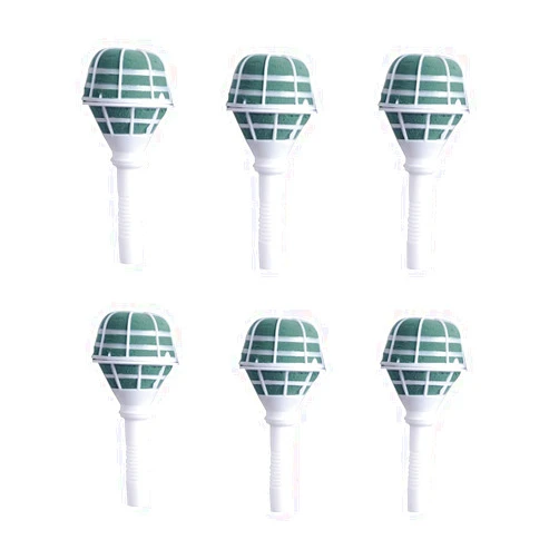 VOSAREA 6pcs Foam Floral Handle Bouquet Holders Flower Foam Ball Block Wedding Floral Handle for Flower Arrangement DIY