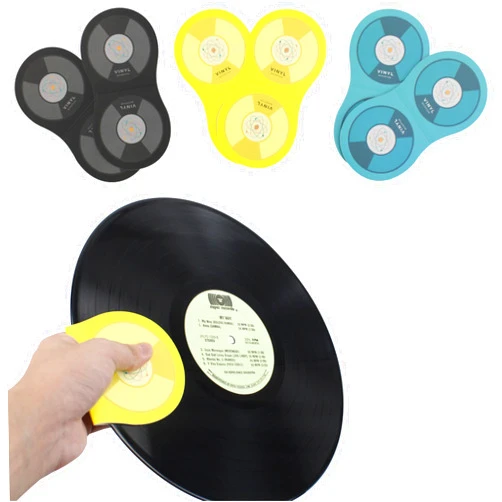 Vinyl Quantum 6 Pieces Anti Static Record Miiten & Handler - Record Player Accesories with Soft Microfiber Material, Protect Against Scratch & Dirt.