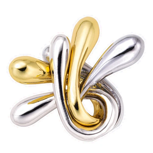 Hanayama BePuzzled | Ripple Hanayama Cast Metal Brainteaser Puzzle Mensa Rated Level 5, for Ages 12 and Up