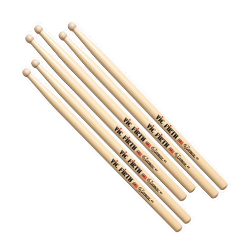 Vic Firth Corpsmaster MS5 Marching Snare Drumsticks - Pack of 3 Pairs, VIC-3XMS5