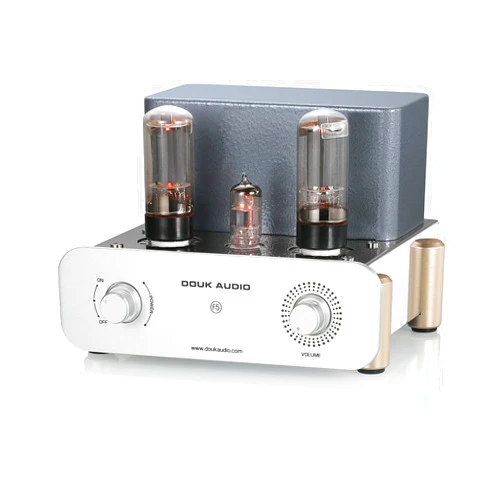 Douk Audio F5 Pure Class A HiFi Vacuum Tube Amplifier - 6W Single-Ended Stereo Amp for Home Audio System with RCA Inputs