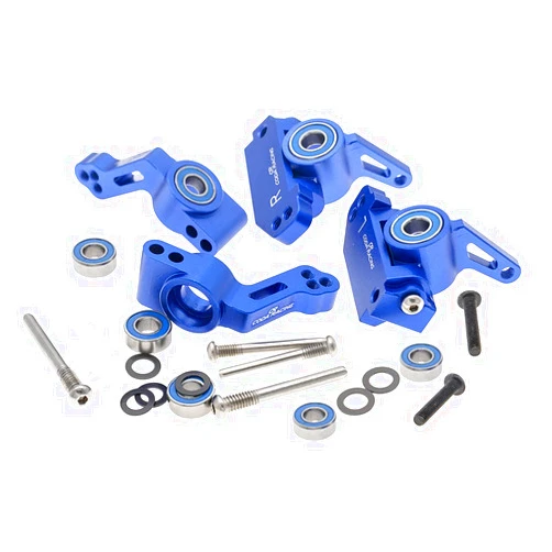 CODA RACING RC Alloy Caster Block&Steering Blocks&Rear Stub Axle Carriers for Traxxas 1/10 2WD Slash, Stampede, Rustler, Nitro Slash-Replaces Part 3736 3632 3752