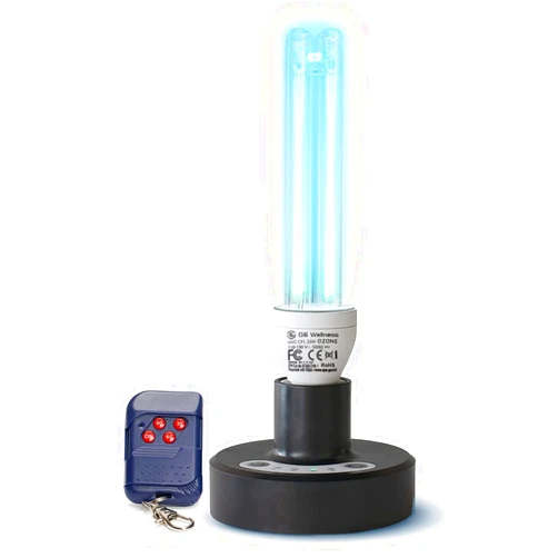 Black Magic 3D Ozone UV Germicidal UVC Light Lamp Timer | UV Disinfection Light Bulb with Remote Control 25 W | UV Light Disinfection and UV Light Sanitizer for Home